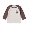 Aster & Oak children's long-sleeve shirt with a bear design from Meridian Baby