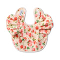 Snuggle Hunny strawberry patterned feeding bib from Meridian Baby